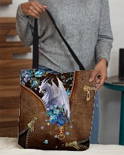 Dragon and flowers All-over Tote aos-all-over-tote-lifestyle-front-10
