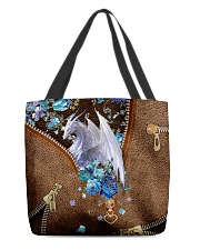 Dragon and flowers All-over Tote front