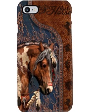 Love Horses Leather Pattern Print Phone Case i-phone-8-case
