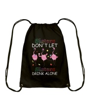 Sisters don't let sisters Drawstring Bag tile