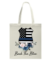 Back the blue Tote Bag tile