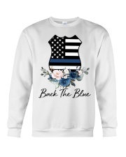 Back the blue Crewneck Sweatshirt front