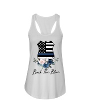 Back the blue Ladies Flowy Tank tile