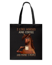 I like horses and coffee Tote Bag tile