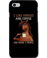 I like horses and coffee Phone Case tile