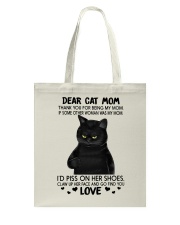 Dear cat mom Tote Bag tile