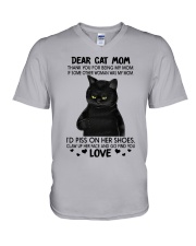 Dear cat mom V-Neck T-Shirt tile