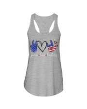 Peace love kindness independence day Ladies Flowy Tank tile