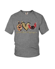 Peace Love Vampurr Youth T-Shirt tile