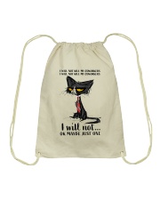 I will not kill my coworkers Drawstring Bag tile
