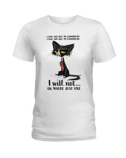 I will not kill my coworkers Ladies T-Shirt tile