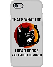 That's what I do I read books and I rule the world Phone Case tile