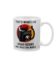 That's what I do I read books and I rule the world Mug tile