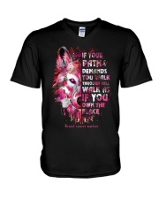 If your path demands you walk V-Neck T-Shirt tile