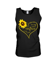 Jesus in my veins sunflower in my heart Unisex Tank tile