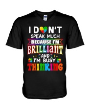 AUTISM AWARENESS V-Neck T-Shirt tile