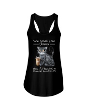 You smell like drama Ladies Flowy Tank tile