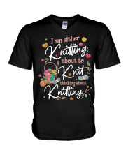 I am either knitting about to knit thinking V-Neck T-Shirt tile