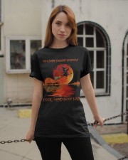On a dark desert high way Classic T-Shirt apparel-classic-tshirt-lifestyle-19