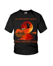 On a dark desert high way Youth T-Shirt tile