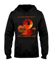 On a dark desert high way Hooded Sweatshirt tile