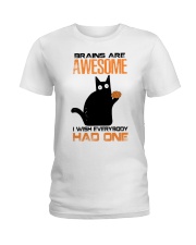 Brains are awesome Ladies T-Shirt tile