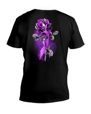 Epilepsy awareness rose V-Neck T-Shirt tile