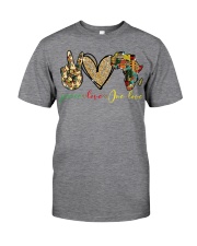 Peace love one love Classic T-Shirt front