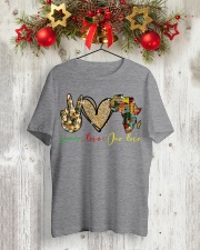 Peace love one love Classic T-Shirt lifestyle-holiday-crewneck-front-2