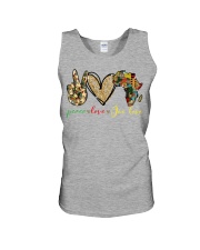 Peace love one love Unisex Tank tile