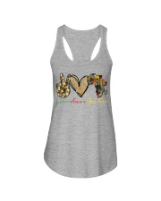 Peace love one love Ladies Flowy Tank tile