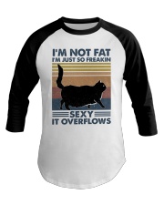 I'm not fat Baseball Tee tile