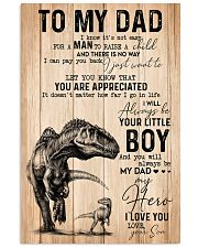 To my dad Father's day 11x17 Poster front