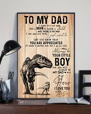 To my dad Father's day 11x17 Poster lifestyle-poster-2