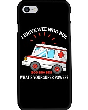 I drive wee woo bus what' your superpower Phone Case tile