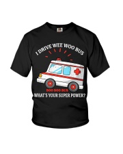 I drive wee woo bus what' your superpower Youth T-Shirt tile