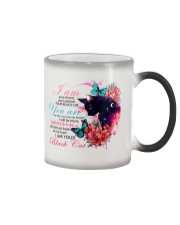 I am your friend black cat Color Changing Mug tile