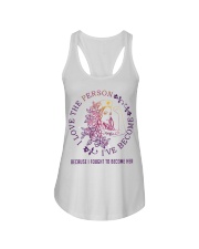 I love the person I've become Ladies Flowy Tank tile