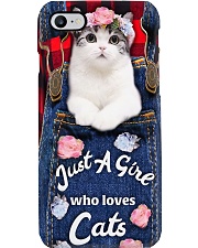 Just a girl who loves cats Phone Case i-phone-8-case