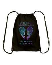 My dad is my guardian angel Drawstring Bag tile