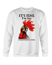 It's fine I'm fine Everything's fine Crewneck Sweatshirt front