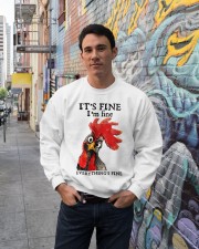It's fine I'm fine Everything's fine Crewneck Sweatshirt lifestyle-unisex-sweatshirt-front-2