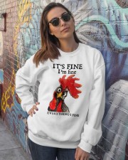 It's fine I'm fine Everything's fine Crewneck Sweatshirt lifestyle-unisex-sweatshirt-front-3