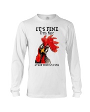 It's fine I'm fine Everything's fine Long Sleeve Tee tile