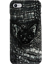 Cat Leather Pattern Print Phone Case i-phone-8-case