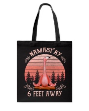 Namast'ay 6 feet away Tote Bag tile