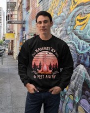 Namast'ay 6 feet away Crewneck Sweatshirt lifestyle-unisex-sweatshirt-front-2