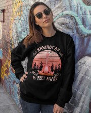 Namast'ay 6 feet away Crewneck Sweatshirt lifestyle-unisex-sweatshirt-front-3
