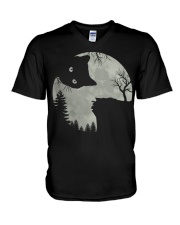 Night Kitten Baron V-Neck T-Shirt tile