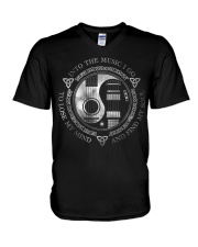 Into the music I go V-Neck T-Shirt tile
